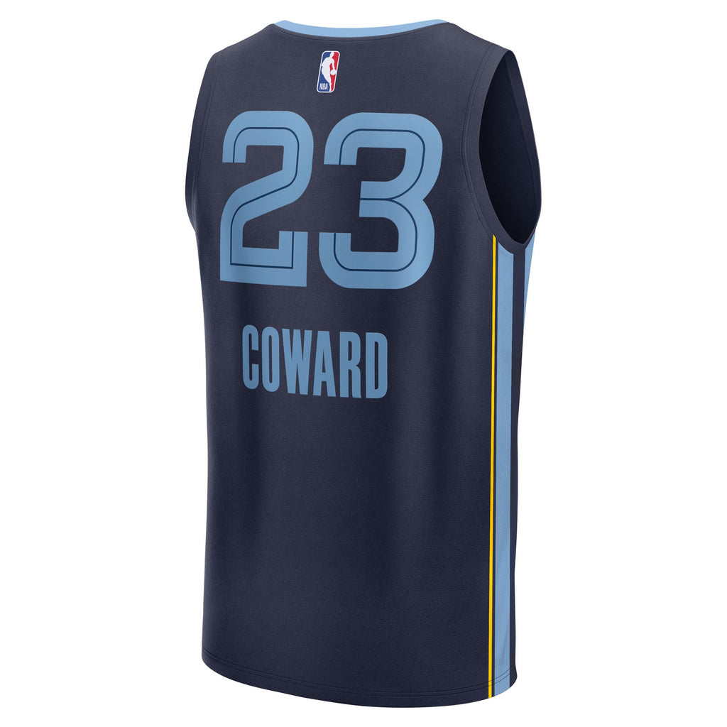 Memphis Grizzlies Cedric Coward Fanatics Navy 2025 NBA Draft First Round Pick Fast Break Replica Jersey - Icon Edition for