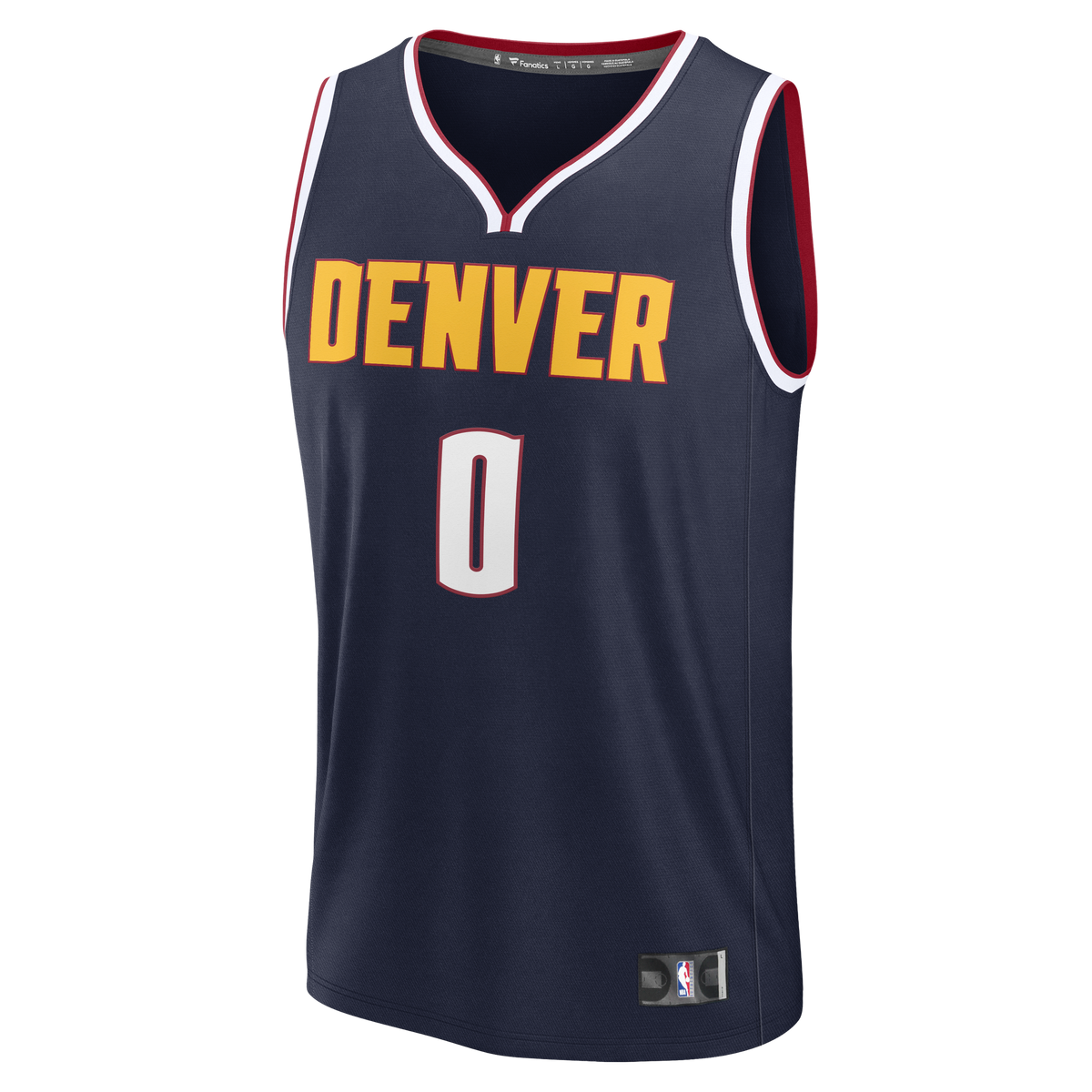 Denver Nuggets Christian Braun Fanatics Navy Fast Break Replica Jersey - Icon Edition for Men product image 3, provided for