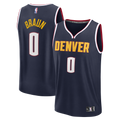 Denver Nuggets Christian Braun Fanatics Navy Fast Break Replica Jersey - Icon Edition for Men product image 1, provided for