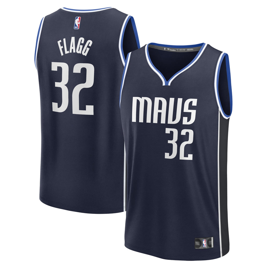 Dallas Mavericks Cooper Flagg Fanatics Navy 2025 NBA Draft First Round Pick Fast Break Replica Jersey - Statement Edition