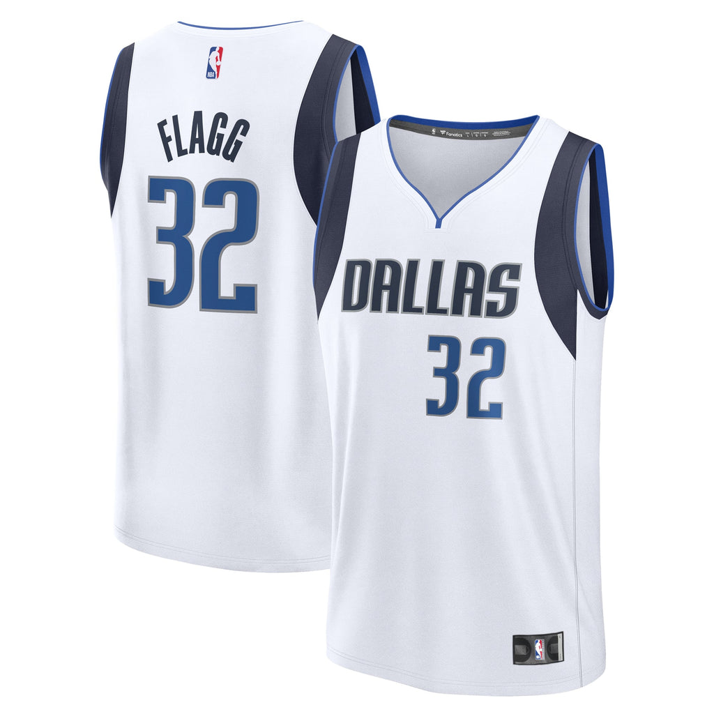 Dallas Mavericks Cooper Flagg Fanatics White 2025 NBA Draft First Round Pick Fast Break Replica Jersey - Association Edition