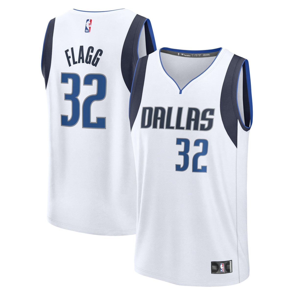 Dallas Mavericks Cooper Flagg Fanatics White 2025 NBA Draft First Round Pick Fast Break Replica Jersey - Association Edition