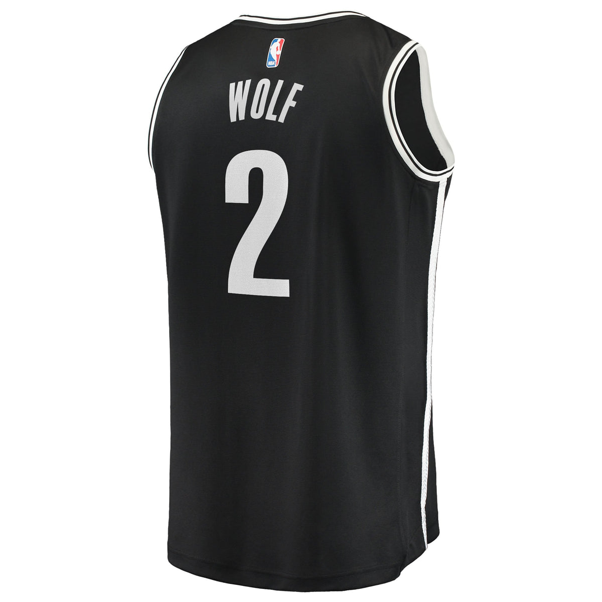 Brooklyn Nets Daniel Wolf Fanatics Black Fast Break Replica Jersey - Icon Edition for Men product image 4, provided for