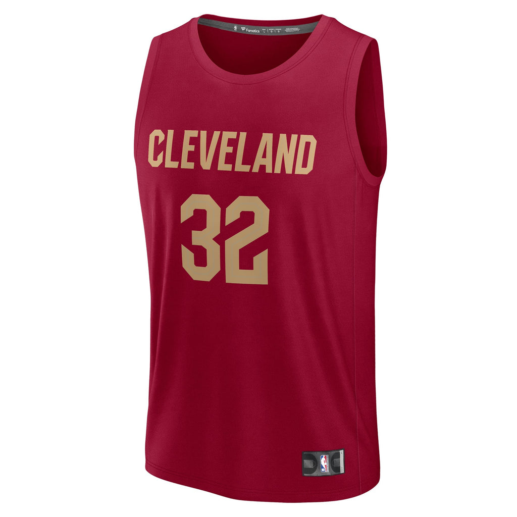 Cleveland Cavaliers Dean Wade Fanatics Wine Fast Break Player Jersey - Icon Edition for Men product image 3, provided for