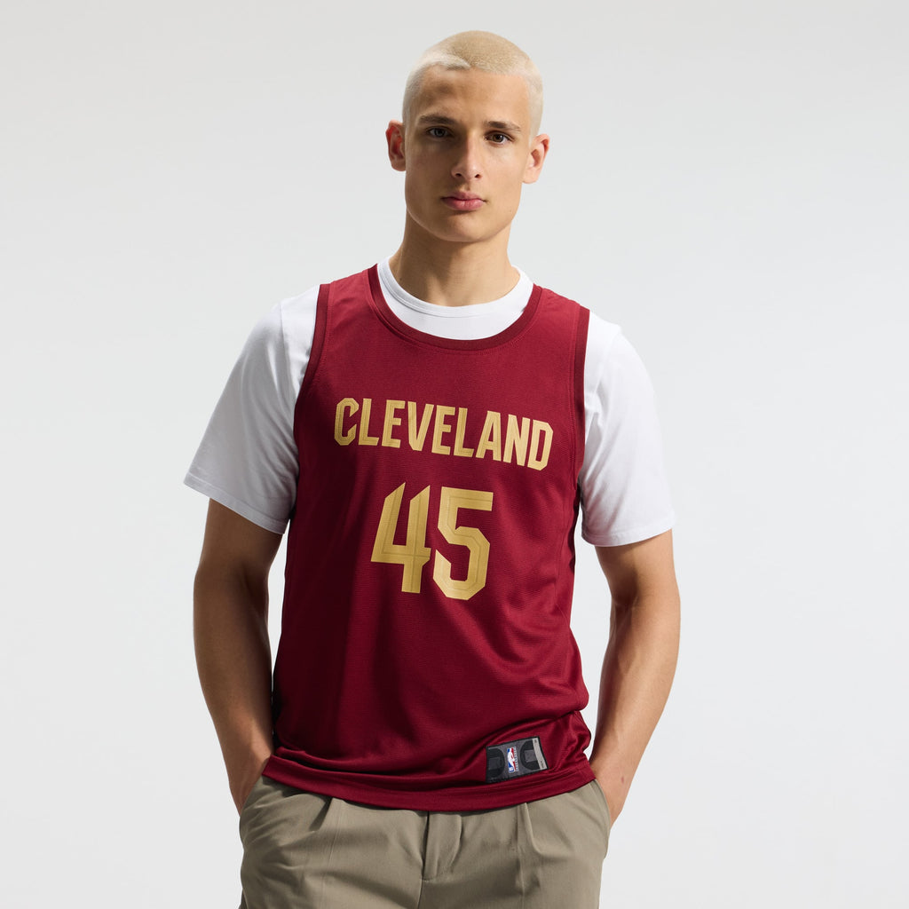 Cleveland Cavaliers Donovan Mitchell Fanatics Wine Fast Break Replica Jersey - Icon Edition for Men product image 3,