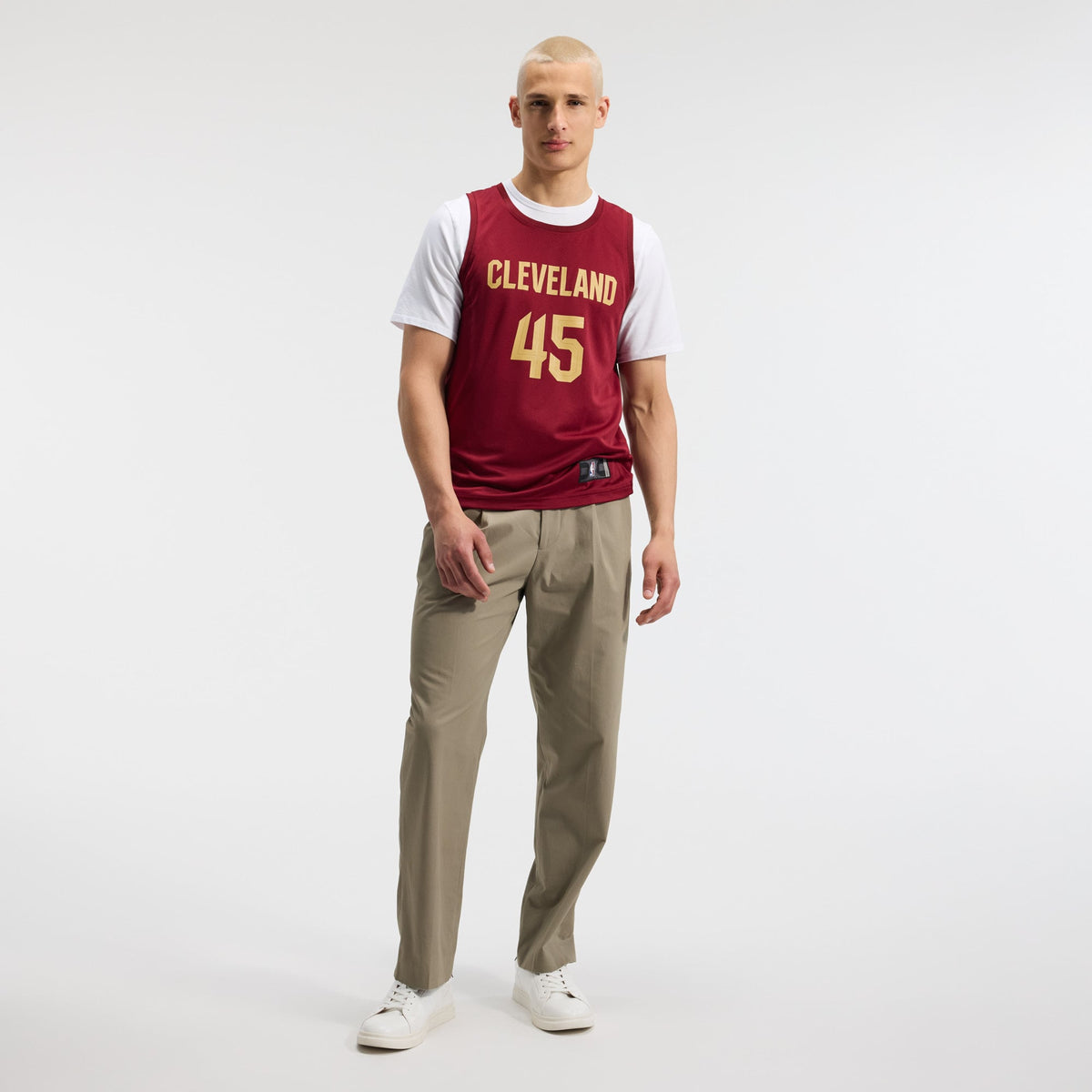 Cleveland Cavaliers Donovan Mitchell Fanatics Wine Fast Break Replica Jersey - Icon Edition for Men product image 5,