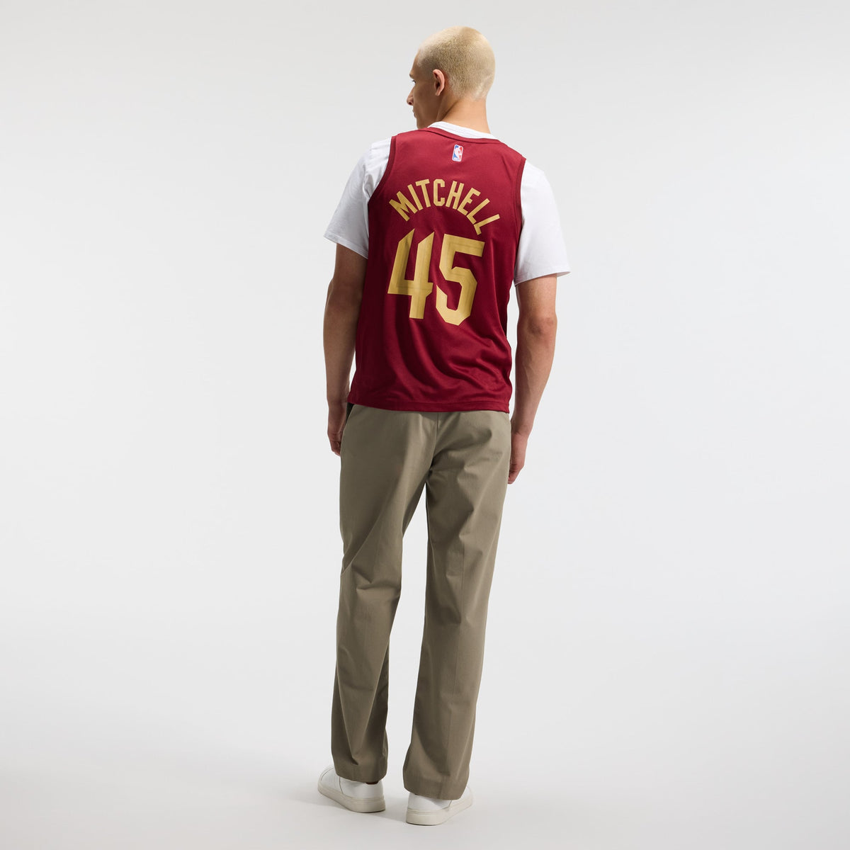 Cleveland Cavaliers Donovan Mitchell Fanatics Wine Fast Break Replica Jersey - Icon Edition for Men product image 6,