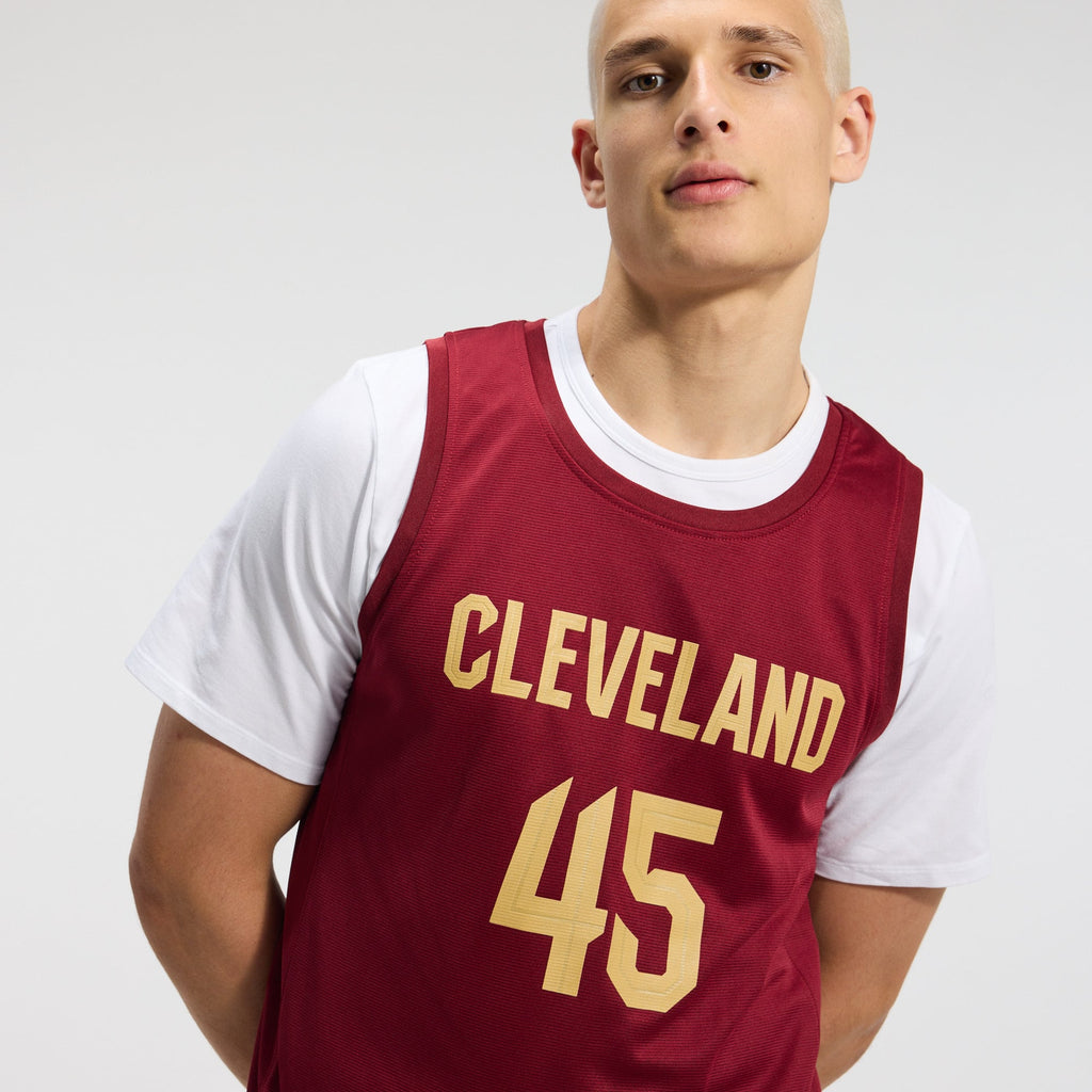 Cleveland Cavaliers Donovan Mitchell Fanatics Wine Fast Break Replica Jersey - Icon Edition for Men product image 9,