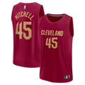 Cleveland Cavaliers Donovan Mitchell Fanatics Wine Fast Break Replica Jersey - Icon Edition for Men product image 1,