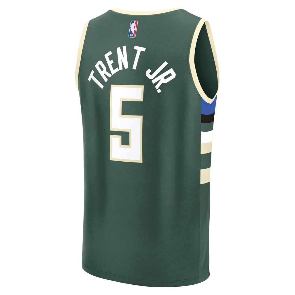 Milwaukee Bucks Gary Trent Jr. Fanatics Hunter Green Fast Break Replica Player Jersey - Icon Edition for Men product image