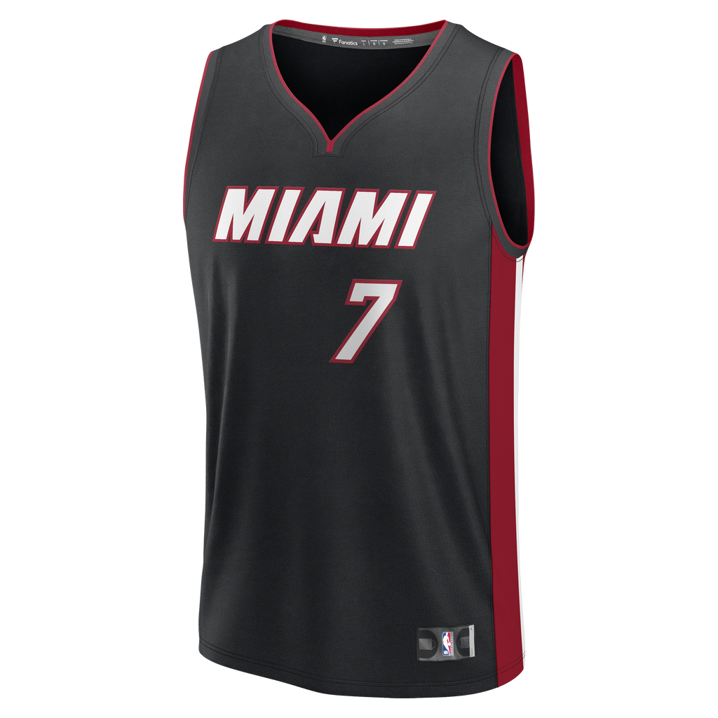Miami Heat Giannis Antetokounmpo Fanatics Black Fast Break Jersey - Icon Edition for Men product image 3, provided for