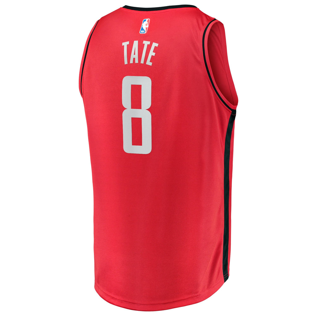Houston Rockets Jae'Sean Tate Fanatics Red Fast Break Replica Jersey - Icon Edition for Men product image 4, provided for