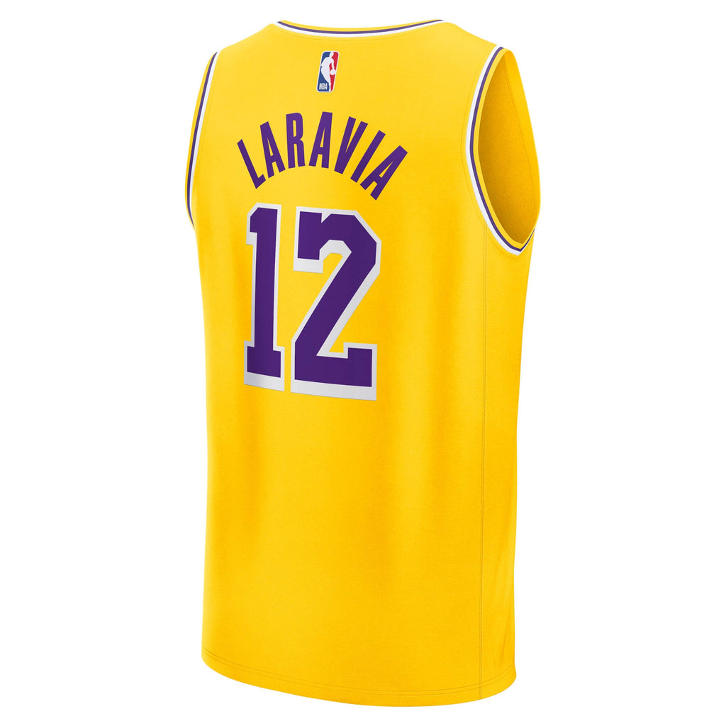 Los Angeles Lakers Jake LaRavia Fanatics Gold Fast Break Replica Jersey - Icon Edition for Men product image 4, provided for