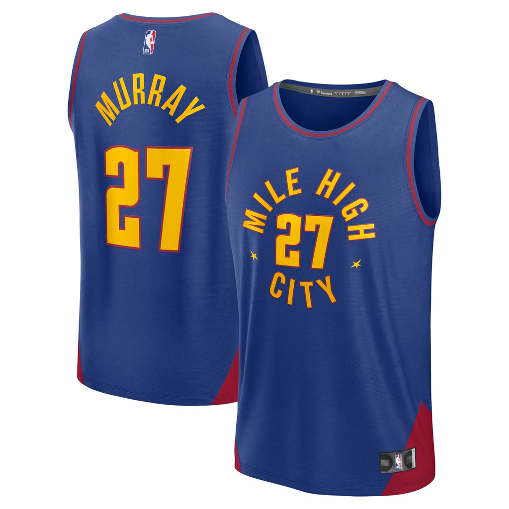 Denver Nuggets Jamal Murray Fanatics Blue Fast Break Replica Player Jersey - Statement Edition for Men product image 2,