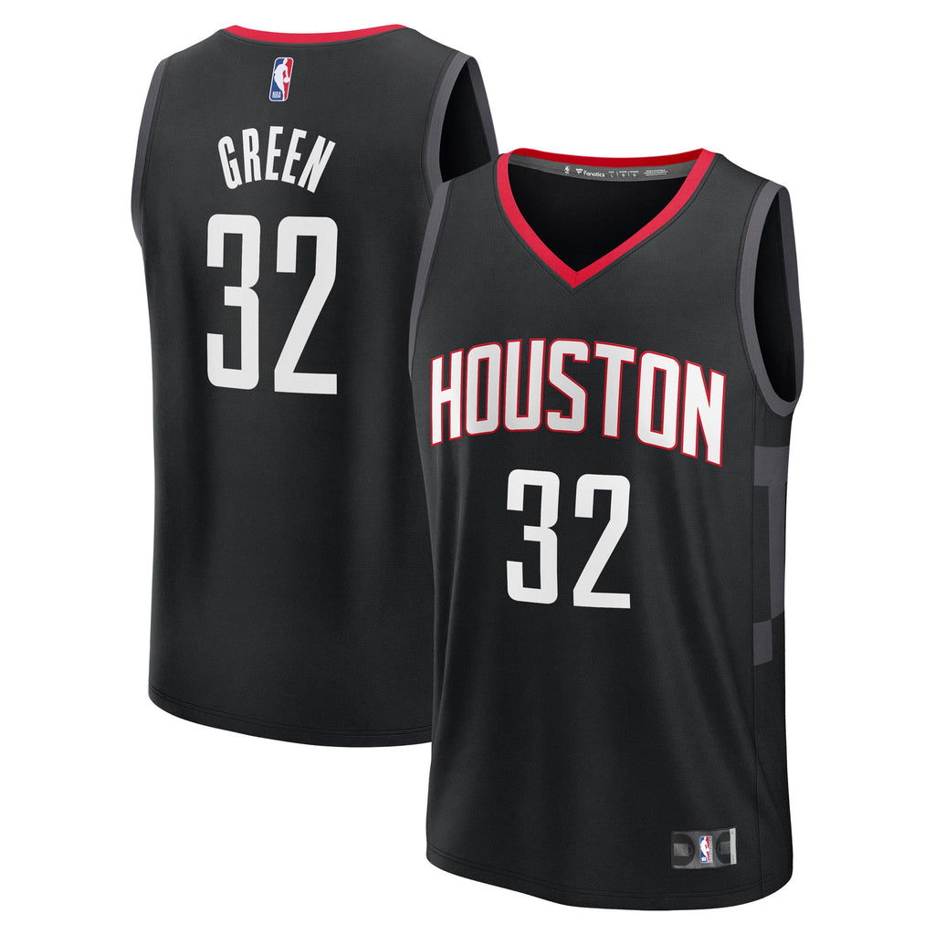 Houston Rockets Jeff Green Fanatics Black Fast Break Replica Player Jersey - Statement Edition for Men product image 2,