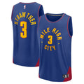 Denver Nuggets Julian Strawther Fanatics Blue Fast Break Replica Player Jersey - Statement Edition for Men product image 1,