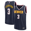 Denver Nuggets Julian Strawther Fanatics Navy Fast Break Replica Player Jersey - Icon Edition for Men product image 1,
