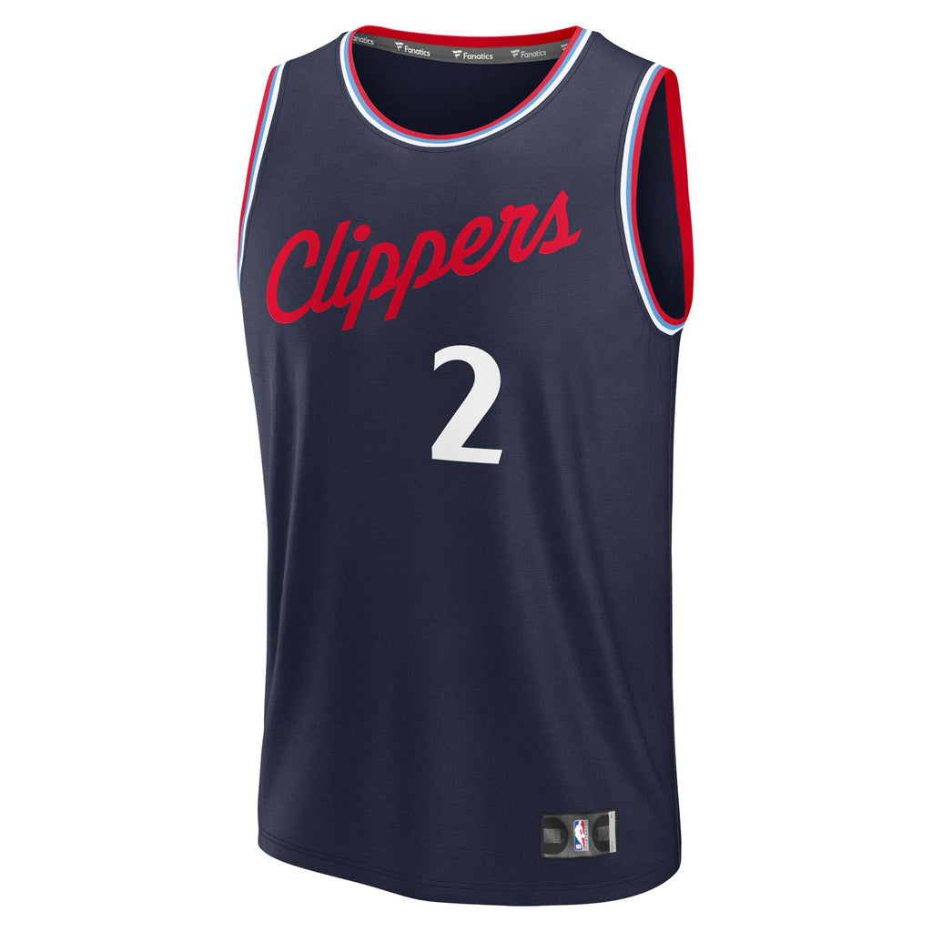 LA Clippers Kawhi Leonard Fanatics Navy Fast Break Replica Player Jersey - Icon Edition for Men product image 3, provided