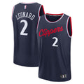 LA Clippers Kawhi Leonard Fanatics Navy Fast Break Replica Player Jersey - Icon Edition for Men product image 1, provided