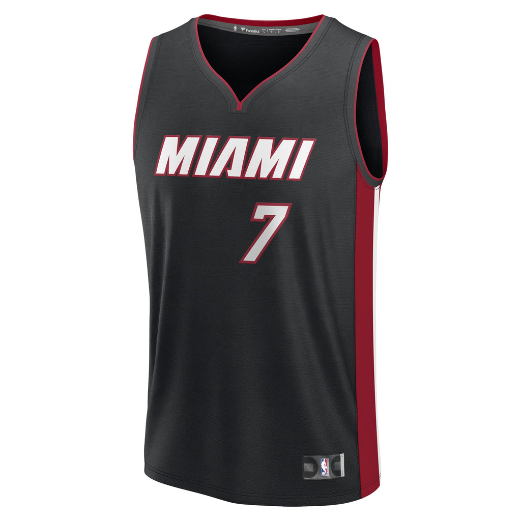 Miami Heat Kel'el Ware Fanatics Black Fast Break Replica Player Jersey - Icon Edition for Men product image 3, provided for