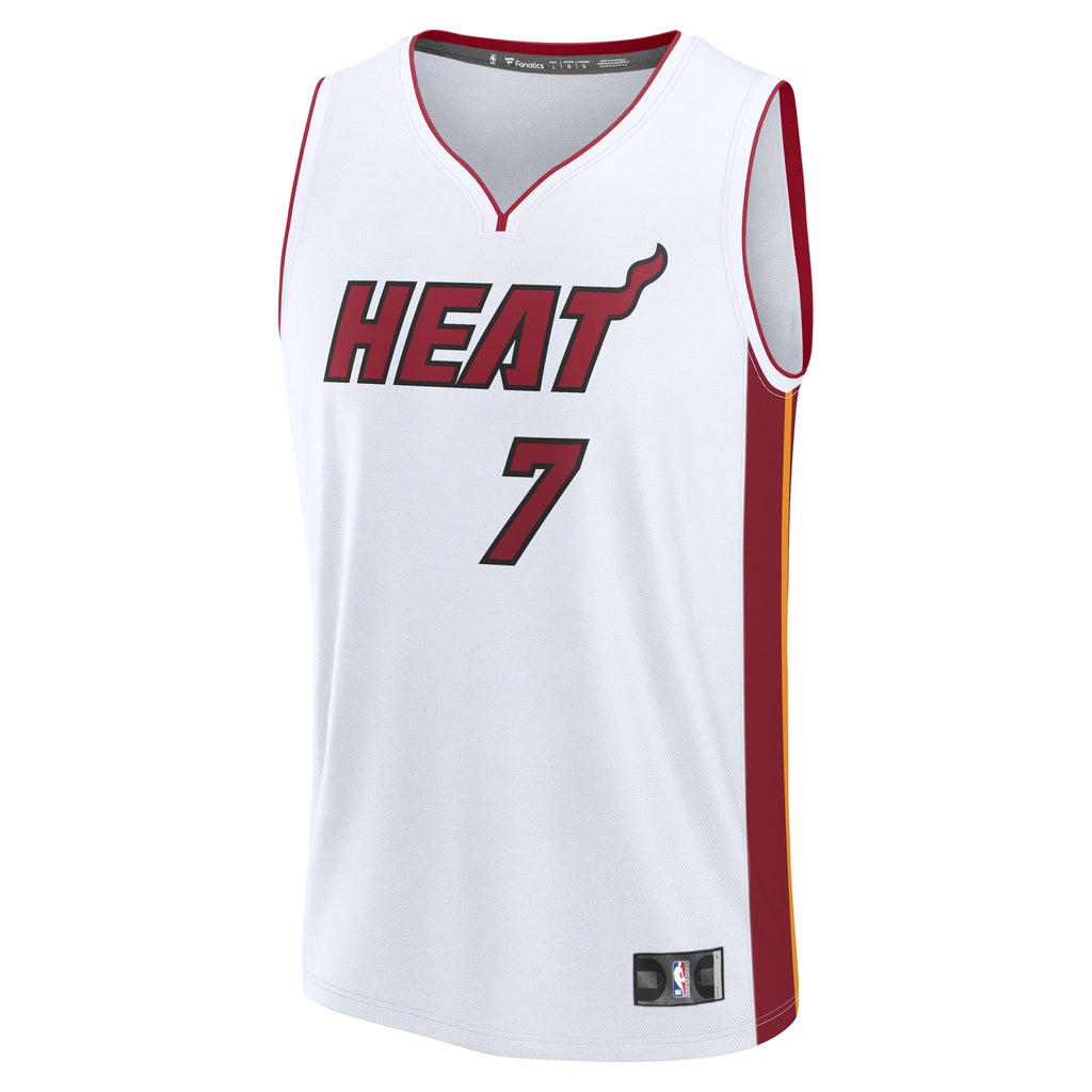 Miami Heat Kel'el Ware Fanatics White Fast Break Replica Player Jersey - Association Edition for Men product image 3,