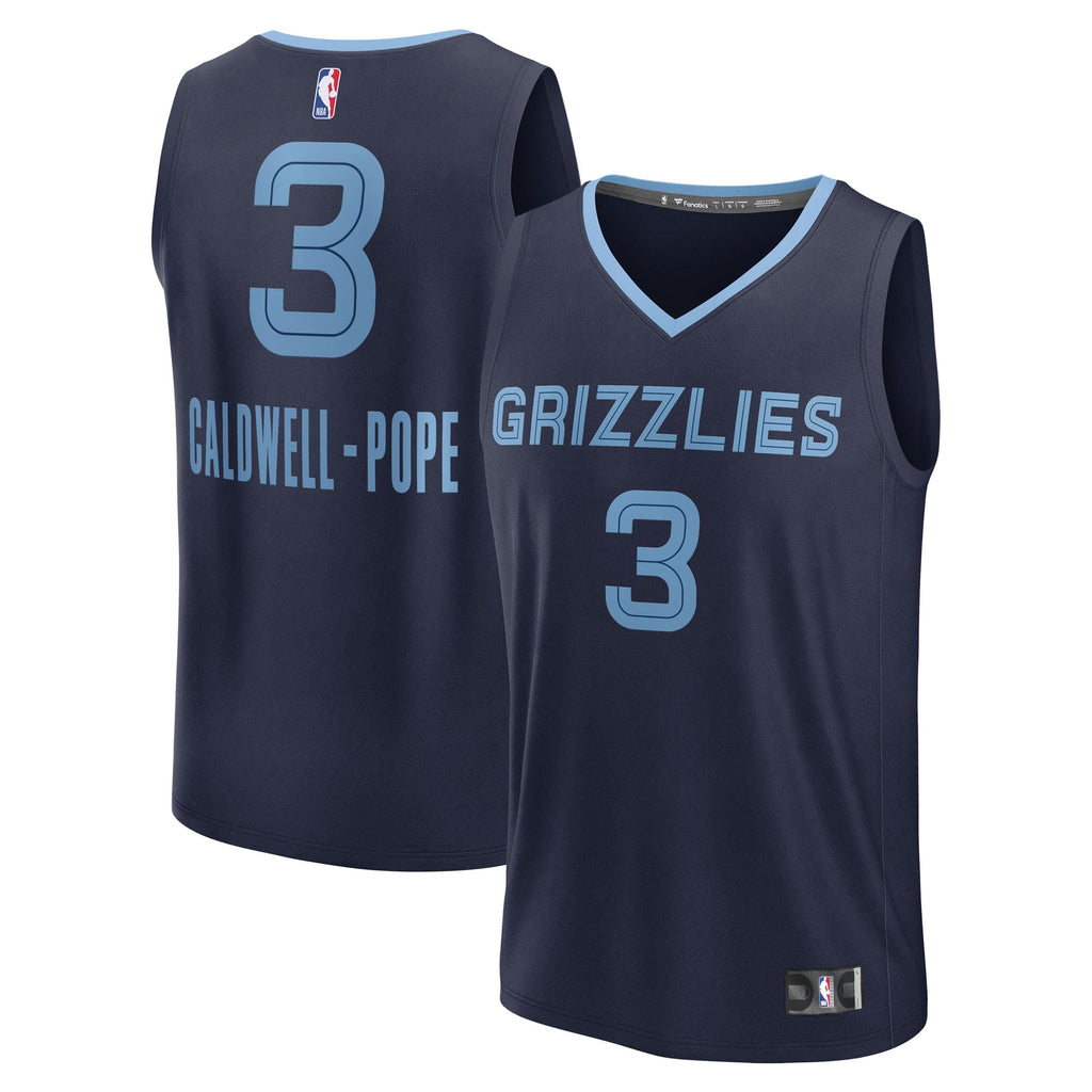 Memphis Grizzlies Kentavious Caldwell-Pope Fanatics Navy Fast Break Replica Player Jersey - Icon Edition for Men product