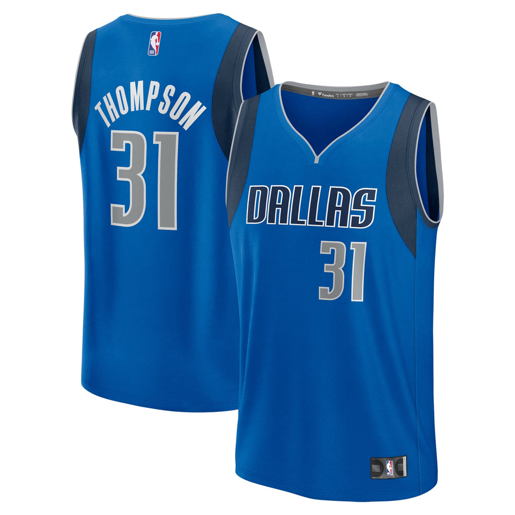 Dallas Mavericks Klay Thompson Fanatics Blue Fast Break Replica Player Jersey - Icon Edition for Men product image 2,