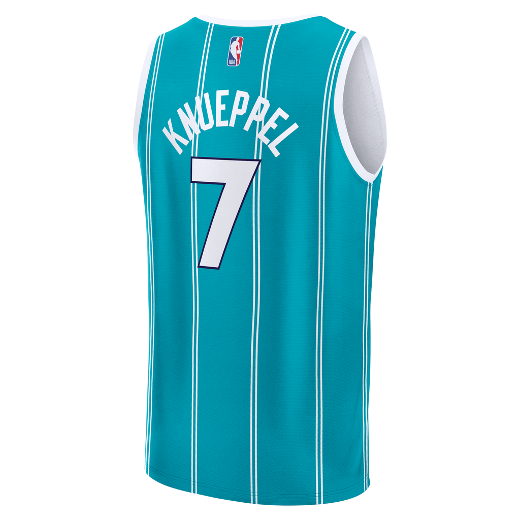Charlotte Hornets Kon Knueppel Fanatics Teal 2025 NBA Draft First Round Pick Fast Break Replica Jersey - Icon Edition for