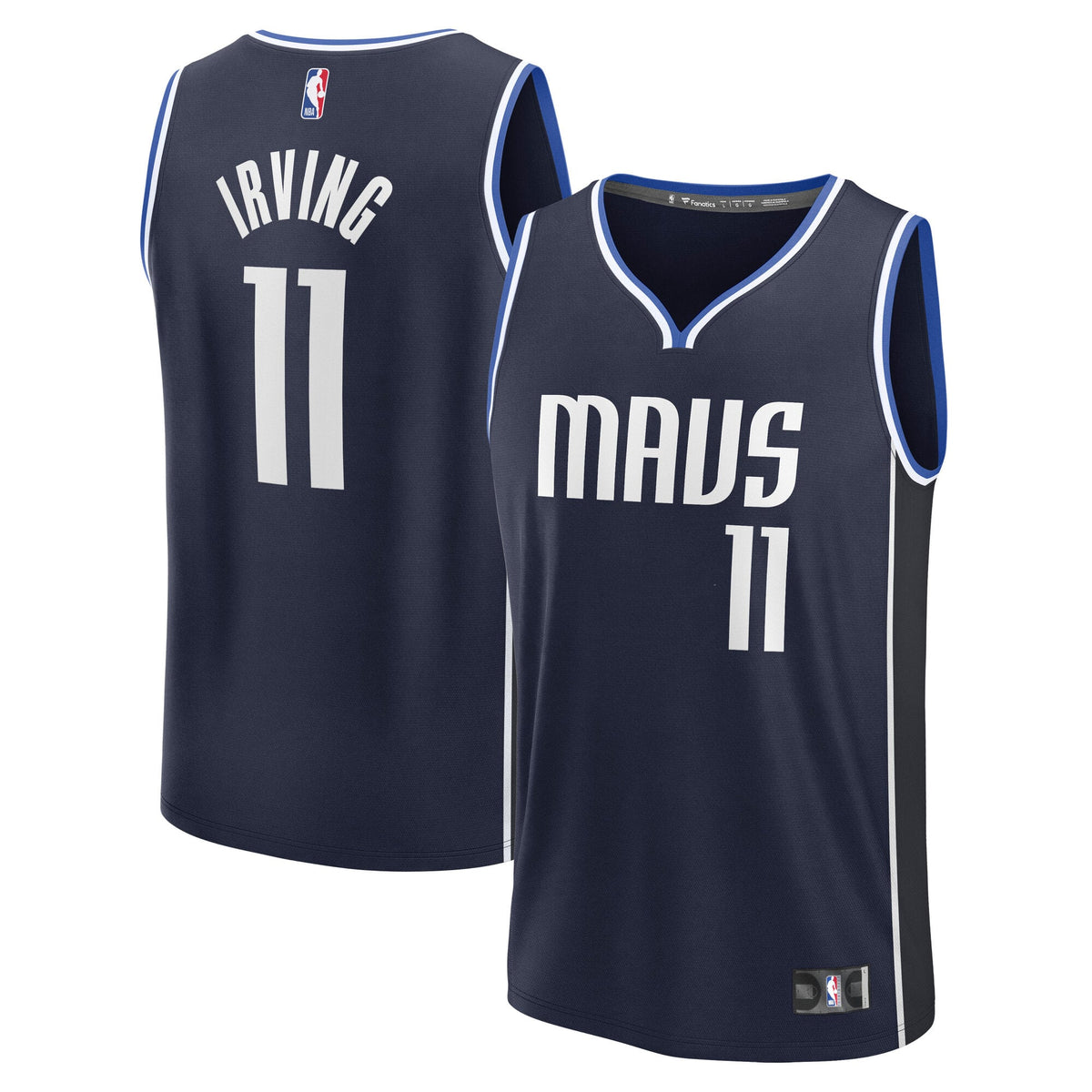 Dallas Mavericks Kyrie Irving Fanatics Navy Fast Break Replica Player Jersey - Statement Edition for Men product image 2,
