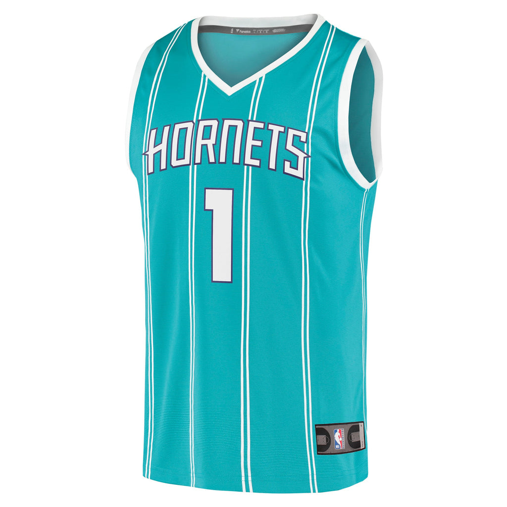 Charlotte Hornets LaMelo Ball Fanatics Teal Fast Break Replica Jersey - Icon Edition for Men product image 3, provided for