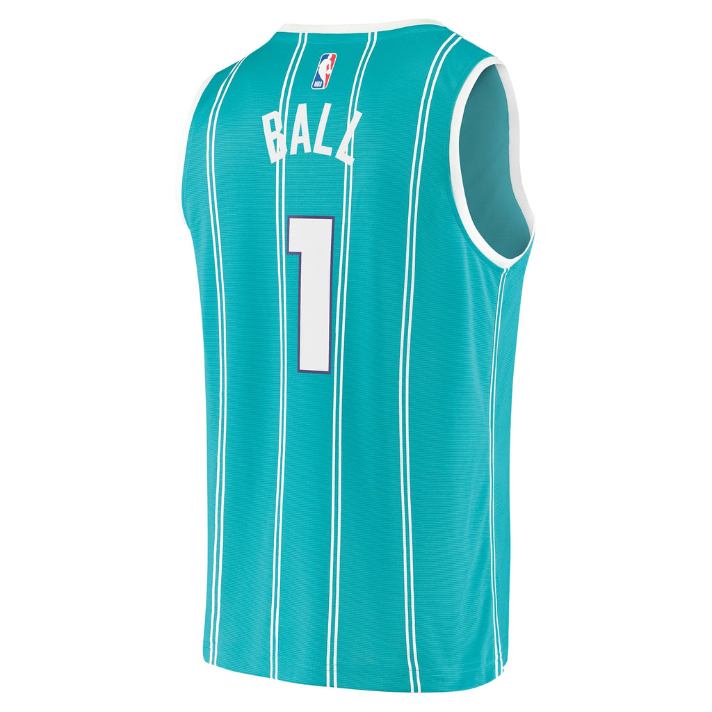Charlotte Hornets LaMelo Ball Fanatics Teal Fast Break Replica Jersey - Icon Edition for Men product image 4, provided for