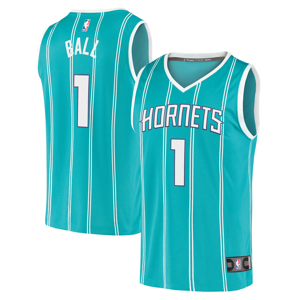 Charlotte Hornets LaMelo Ball Fanatics Teal Fast Break Replica Jersey - Icon Edition for Men product image 1, provided for