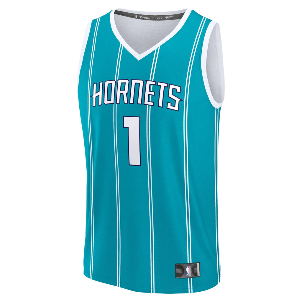 Charlotte Hornets LaMelo Ball Fanatics Teal Fast Break Replica Player Jersey - Icon Edition for Men product image 3,