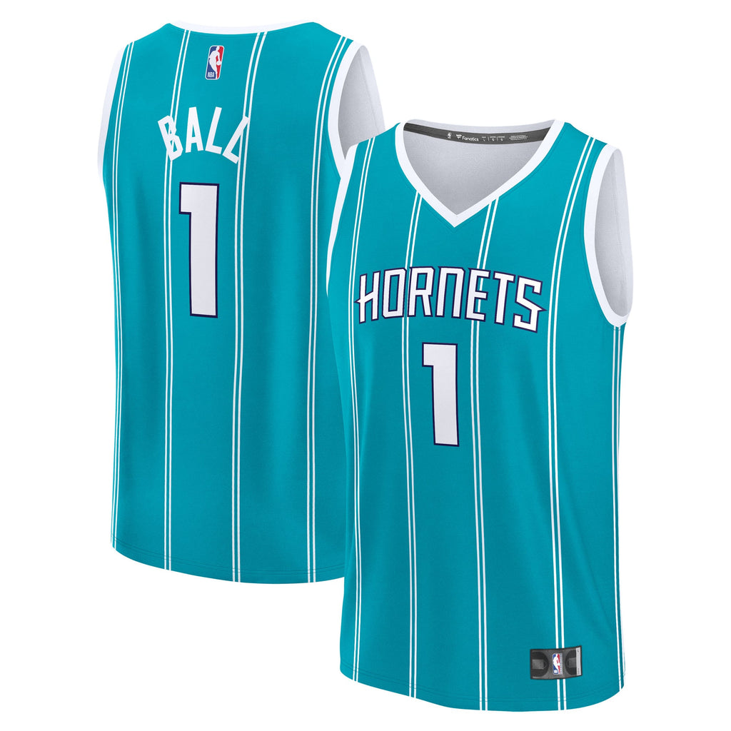 Charlotte Hornets LaMelo Ball Fanatics Teal Fast Break Replica Player Jersey - Icon Edition for Men product image 1,