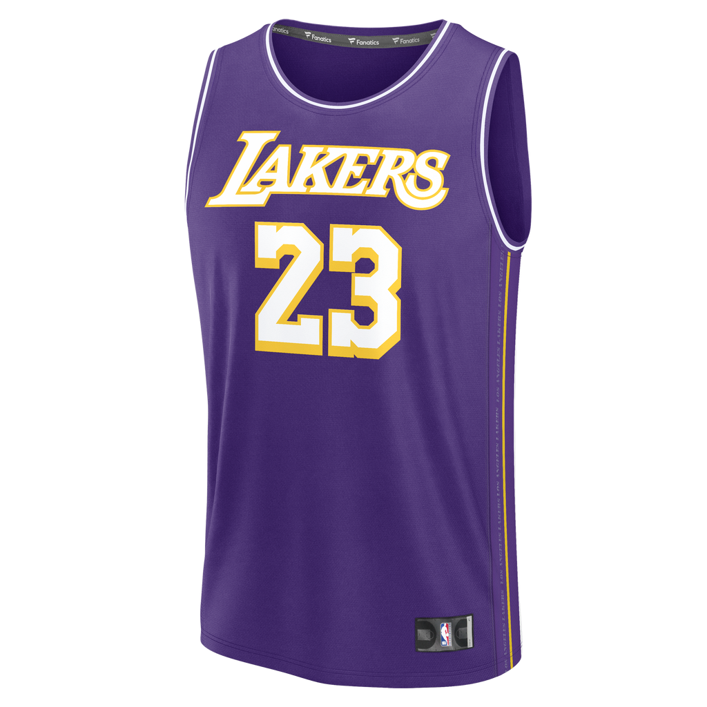 Los Angeles Lakers LeBron James Fanatics Purple Fast Break Jersey - Statement Edition for Men product image 3, provided for