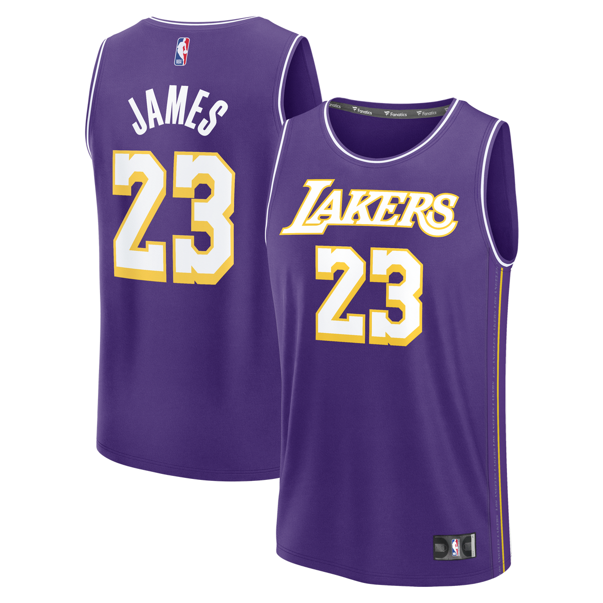 Los Angeles Lakers LeBron James Fanatics Purple Fast Break Jersey - Statement Edition for Men product image 1, provided for