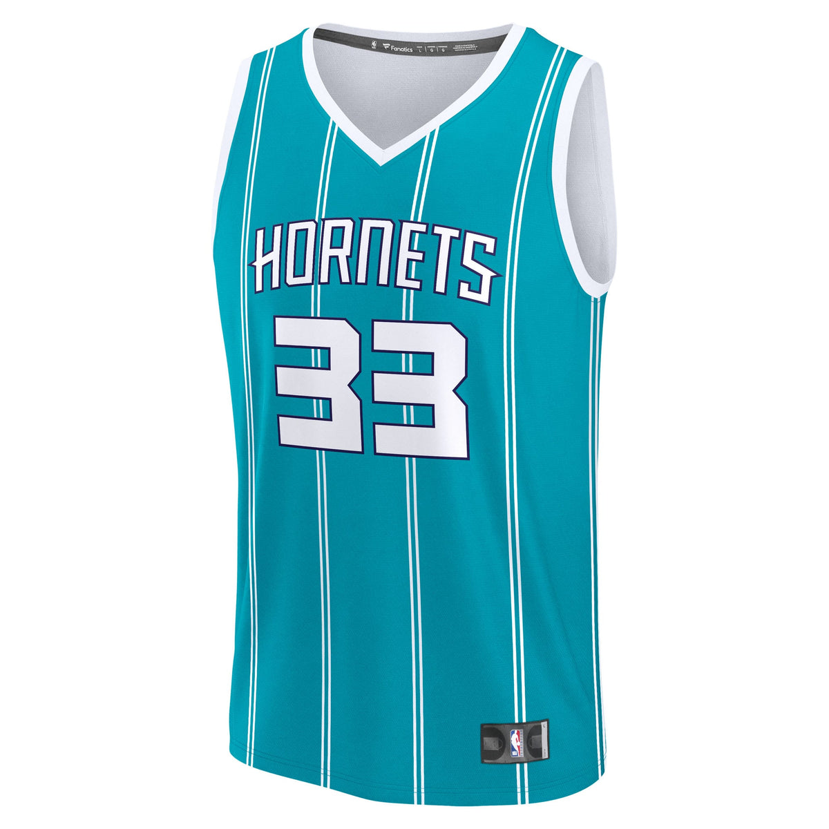 Charlotte Hornets Liam McNeeley Fanatics Teal Fast Break Replica Jersey - Icon Edition for Men product image 3, provided for