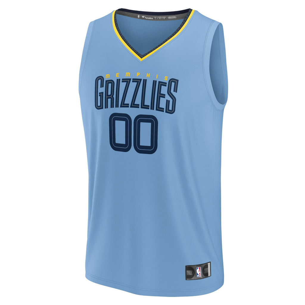 Memphis Grizzlies Fanatics Light Blue Custom Fast Break Jersey - Statement Edition for Men product image 3, provided for