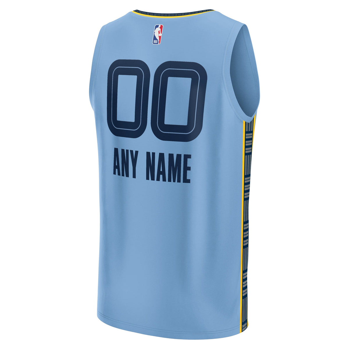 Memphis Grizzlies Fanatics Light Blue Custom Fast Break Jersey - Statement Edition for Men product image 4, provided for