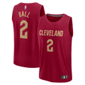 Cleveland Cavaliers Lonzo Ball Fanatics Wine Fast Break Replica Jersey - Icon Edition for Men product image 1, provided for