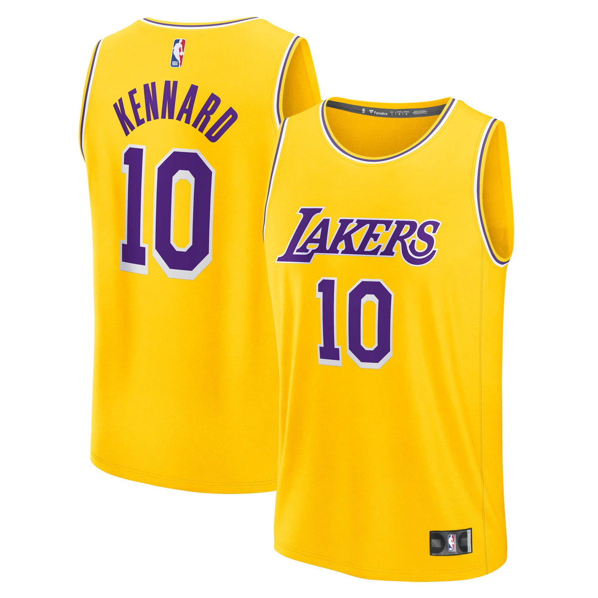 Los Angeles Lakers Luke Kennard Fanatics Gold Fast Break Replica Jersey - Icon Edition for Men product image 1, provided for