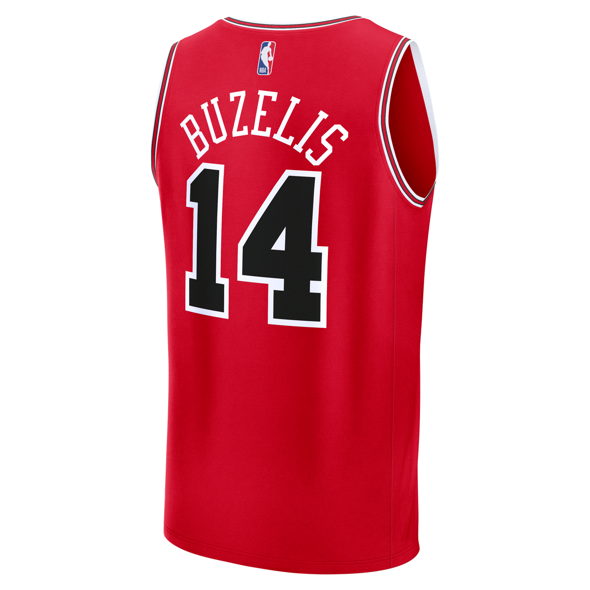 Chicago Bulls Matas Buzelis Fanatics Red Fast Break Replica Player Jersey - Icon Edition for Men product image 8, provided