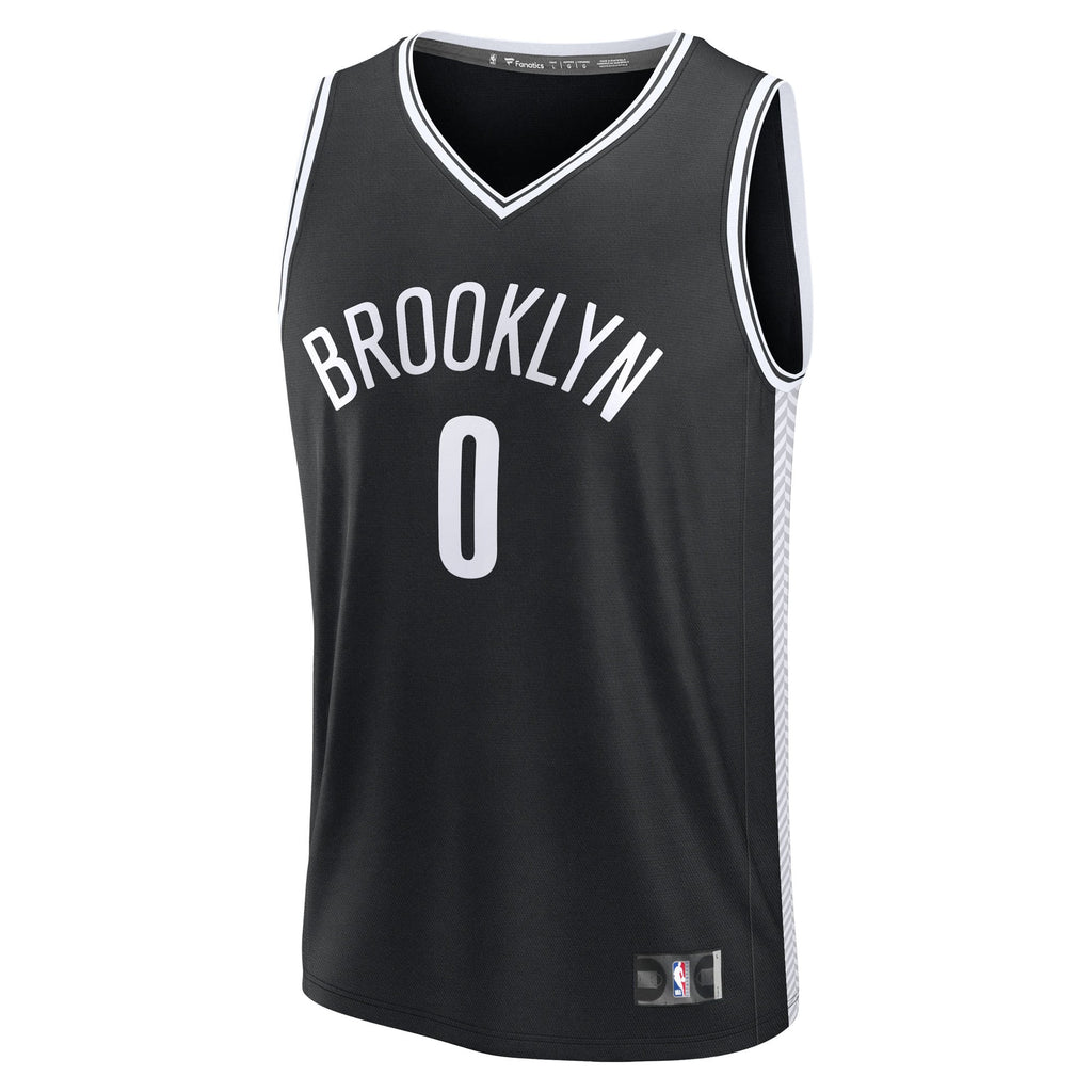 Brooklyn Nets Mikel Brown Jr. Fanatics Black 2026 NBA Draft First Round Pick Fast Break Jersey - Icon Edition for Men