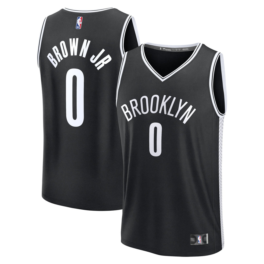 Brooklyn Nets Mikel Brown Jr. Fanatics Black 2026 NBA Draft First Round Pick Fast Break Jersey - Icon Edition for Men