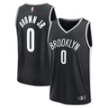 Brooklyn Nets Mikel Brown Jr. Fanatics Black 2026 NBA Draft First Round Pick Fast Break Jersey - Icon Edition for Men