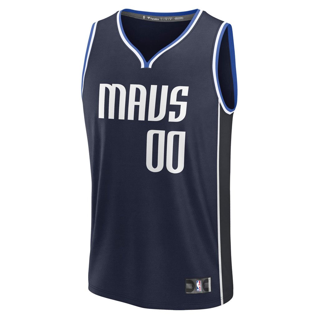 Dallas Mavericks Fanatics Navy Fast Break Custom Jersey - Statement Edition for Men product image 3, provided for visual