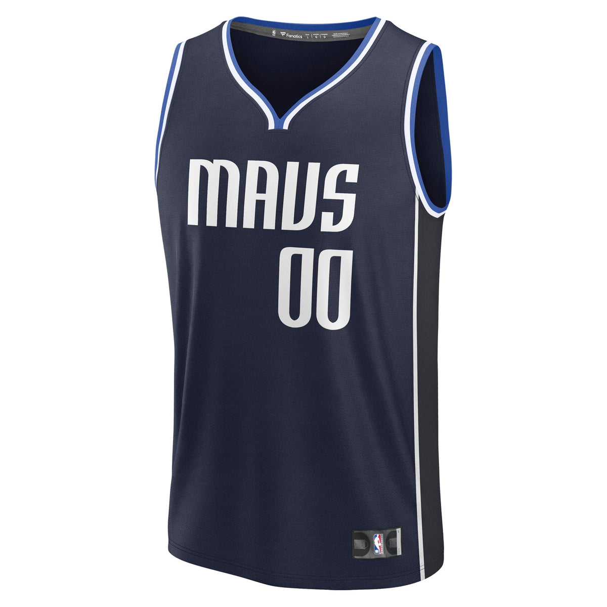 Dallas Mavericks Fanatics Navy Fast Break Custom Jersey - Statement Edition for Men product image 3, provided for visual