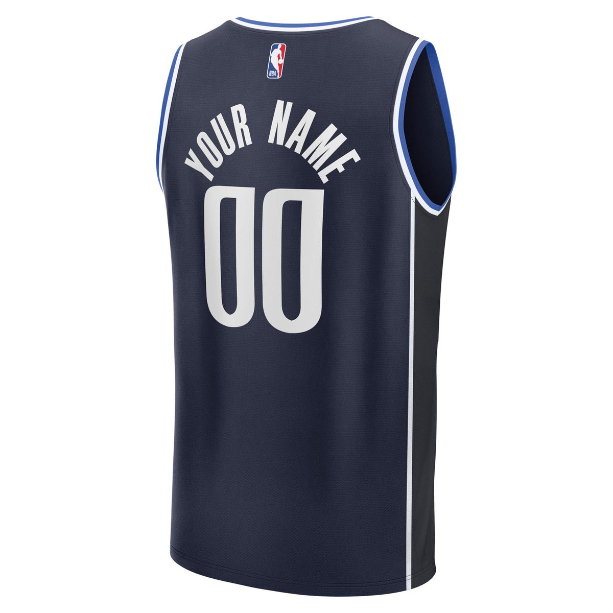 Dallas Mavericks Fanatics Navy Fast Break Custom Jersey - Statement Edition for Men product image 4, provided for visual