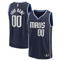 Dallas Mavericks Fanatics Navy Fast Break Custom Jersey - Statement Edition for Men product image 1, provided for visual