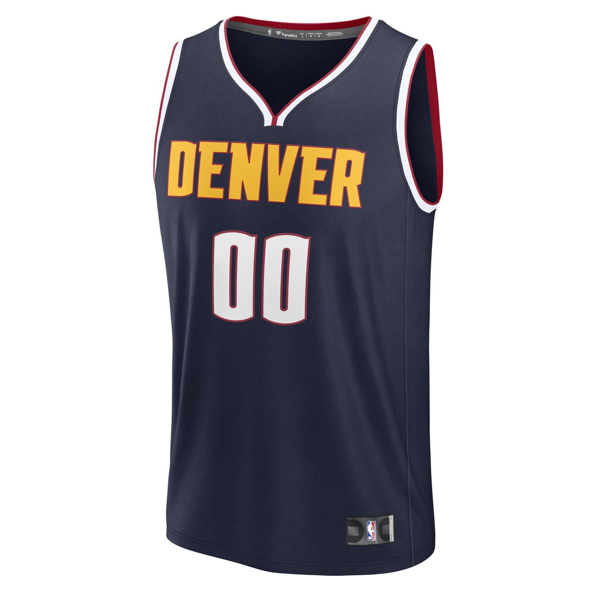 Denver Nuggets Fanatics Navy Fast Break Custom Jersey - Icon Edition for Men product image 3, provided for visual reference